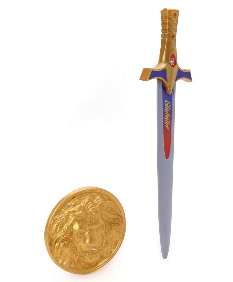 RATNA'S سيف المصارع مع درع للأطفال، لعبة تمثيلية للأطفال (طول السيف 20 بوصة) - Image 2