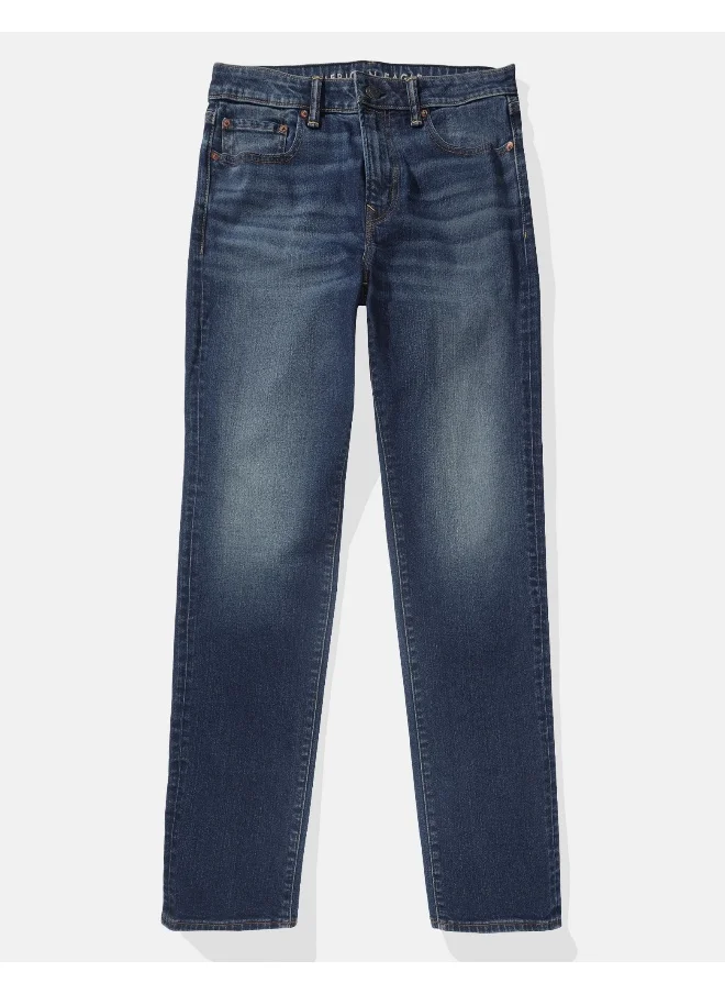 American Eagle Light Wash Straight Fit Jeans