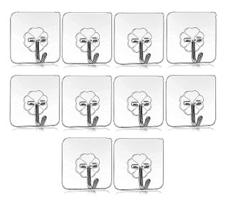 ARDAKI Hooks for Wall Without Drilling Strong Sticker Hooks for Hangings Clothes Wall Clock Photo Frame Key Multipurpose Self Adhesive Heavy Duty Hook for Home Kitchen Bathroom Transparent 10 - pzsku/Z968B6C1682F7218F7E27Z/45/1746561587/d79c94b5-de5b-4707-9c86-7cc42e0c1819