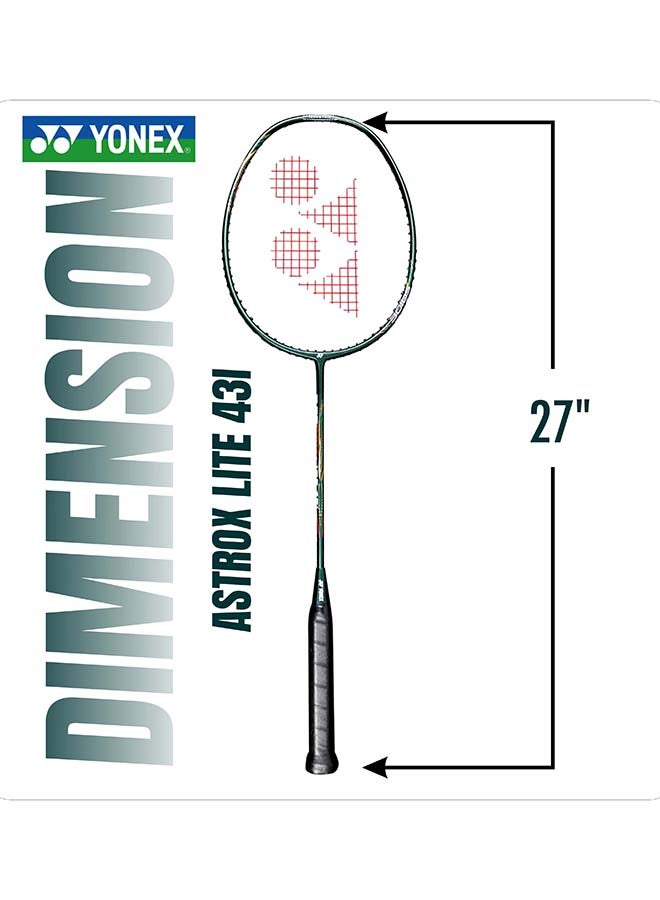 يونيكس مضرب تنس الريشة يونيكس جرافيت أستروكس لايت 43I مع غطاء كامل - إطار خفيف الوزن وعالي القوة لضربات ساحقة سريعة وتحكم وأداء شامل - Image 4