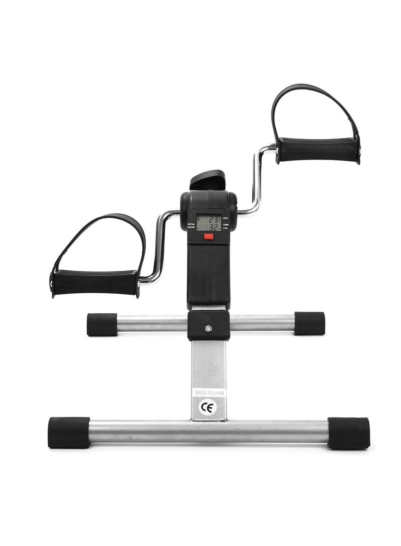 CityRiya-Long Folding Fitness Pedal Stepper with LCD Display,Adjustable Resistance Home Exerciser, Indoor Cycling Bike Stepper for Home Office Gym,Compact Foldable Design, Non-Slip Foot Pedals, Portable Workout Machine  - Image 5