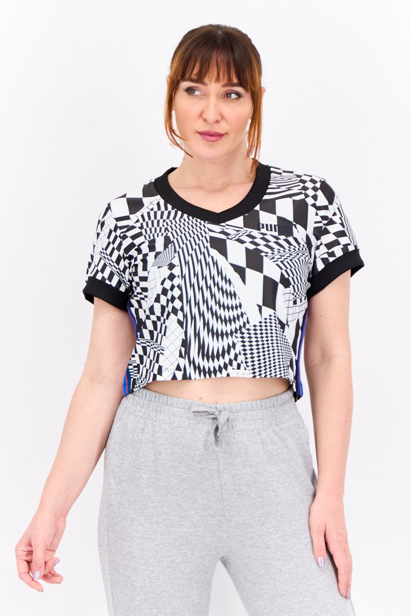 PUMA بومّا × بي إم دبليو سبورت موتورسبورت ملابس رياضية نسائية مناسبة في الهواء الطلق، أبيض - Image 1