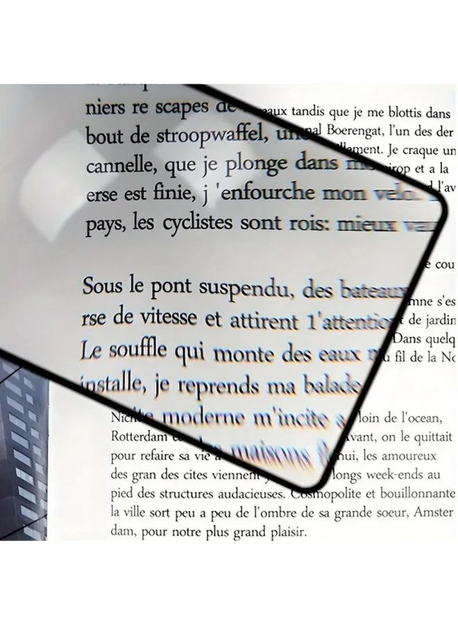 1pc Ultra Thin 3X Magnifying Glass Card For Reading Small Text Maps And Books - Image 3