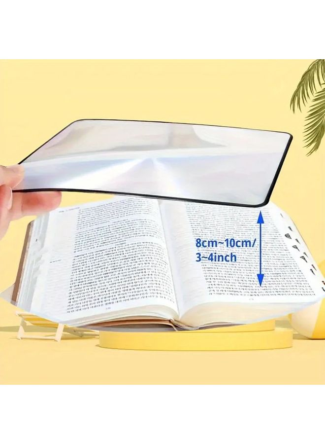 1pc Ultra Thin 3X Magnifying Glass Card For Reading Small Text Maps And Books - Image 5