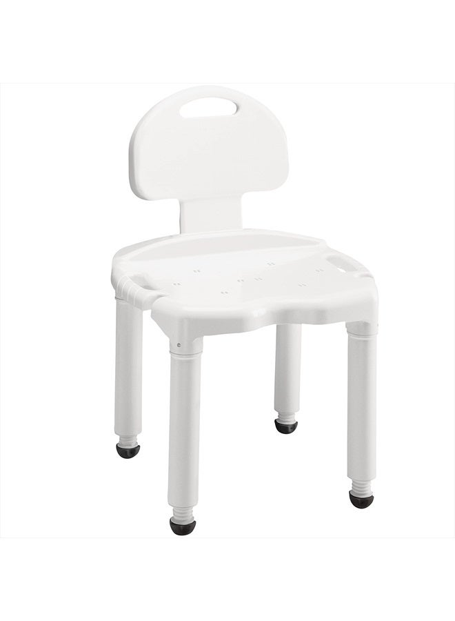careX Bath Seat And Shower Chair With Back For Seniors, Bath Chair For Elderly, Disabled, Handicap, And Injured Persons, Supports Up To 400Lbs, Shower Seat For Inside Shower - Image 1