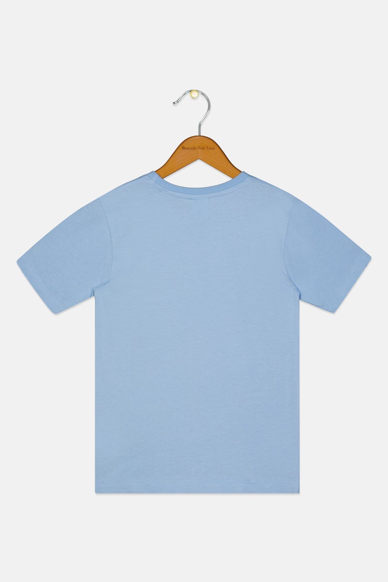 Disney Toddlers Boy Lilo And Stictch Short Sleeve Top, Dusty Blue - Image 3