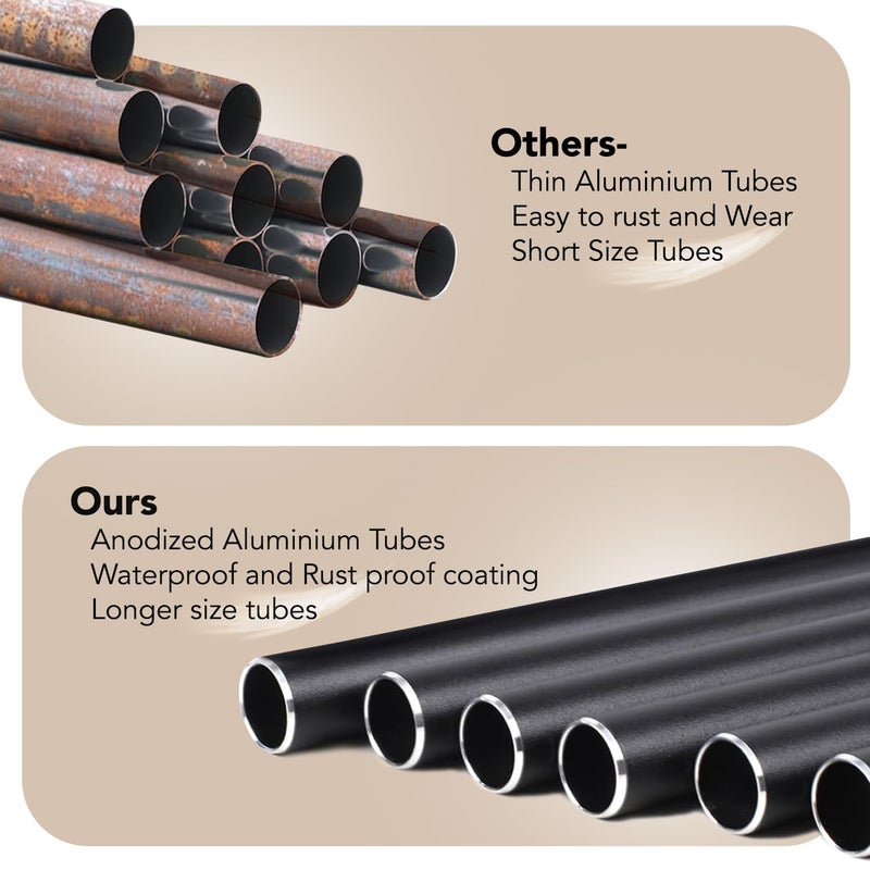 Ekhasa Positive Energy Aluminium Wind Chimes for Home Balcony Outdoor Garden Decoration Windchimes Bells for Vastu Feng Shui Serene Music Sound Positive Vibes Deep Tone Windchime for Gift - Image 4