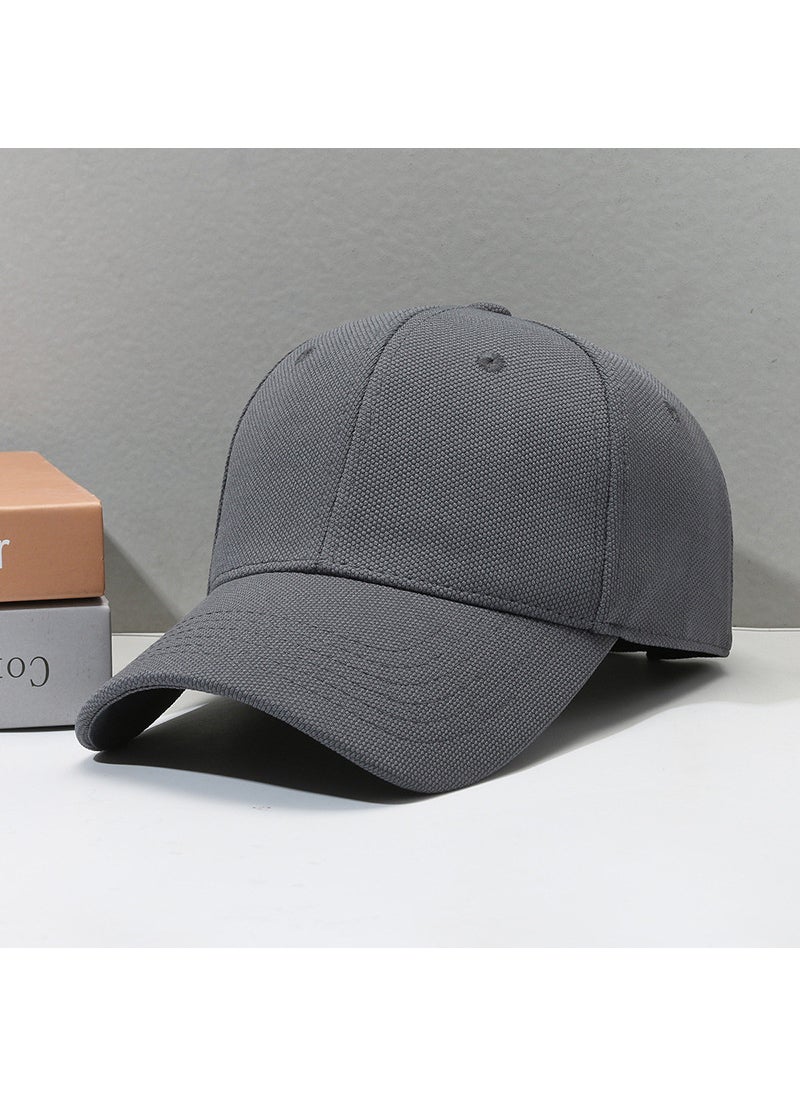 Generic Spring Autumn Casual Baseball Cap Unisex Plain Adjustable Wine red  - Image 4