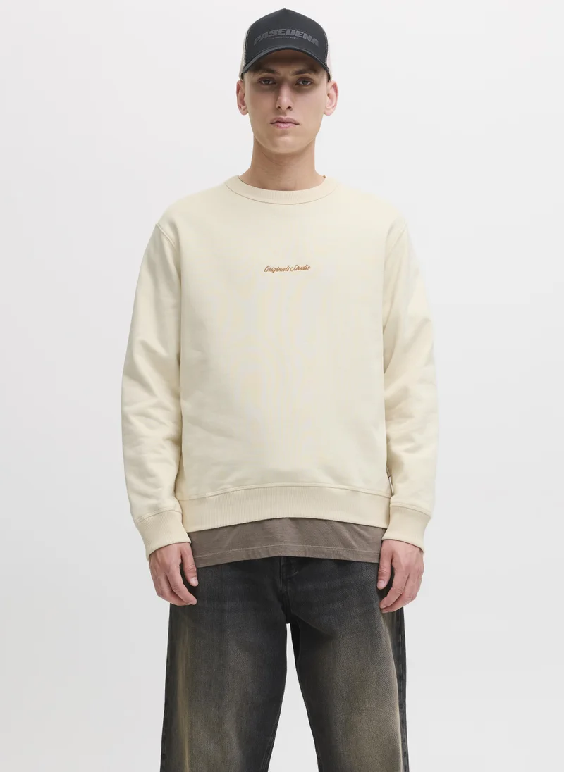 JACK & JONES Embellished Pullover Sweatshirt