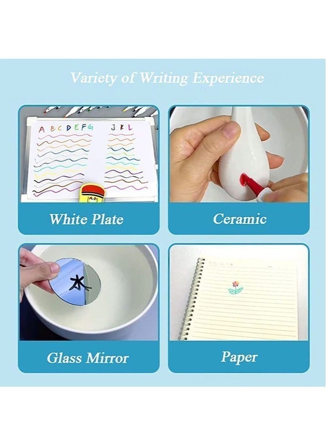 Jia Wei 8 Colors Magical Water Painting Pen with Spoons, Magic Drawing Pen Bundle, Kiddies Create Magic Pen Erasable Doodle Water Floating Ink Drawings Set, Water Marker Gifts for Boys and Girls Kids Drawing - Image 3