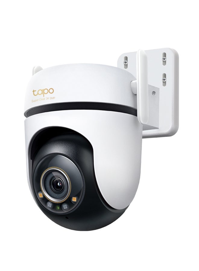 تي بي لينك كاميرا أمان واي فاي خارجية بان/ميل Tapo TC43 3K 5MP (2880×1620 بكسل) بزاوية رؤية بانورامية 360°، مقاومة للعوامل الجوية IP66 - Image 1