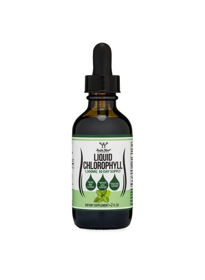 Double Wood Supplements قطرات سائل الكلوروفيل - بنكهة النعناع، آمنة للنباتيين (غنية، ذات قوام ونكهة كاملة، غير مخففة) لصحة البشرة، ووظيفة المناعة (سائل الكلوروفيل) من دابل وود - Image 5
