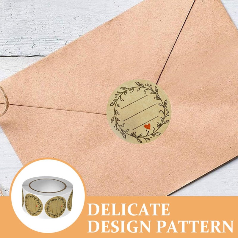 Olive Branch Pattern Sealing Stickers 2 Rolls 1 Inch For Bakery Boxes And Envelopes - Image 5