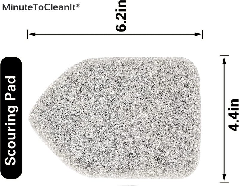 MinuteToCleanIt Replacement Head Scrubber Refill for Extendable Bathroom Tile Scrubber Brush - Pack of 2X Scrubber Sponge Refills - Image 4