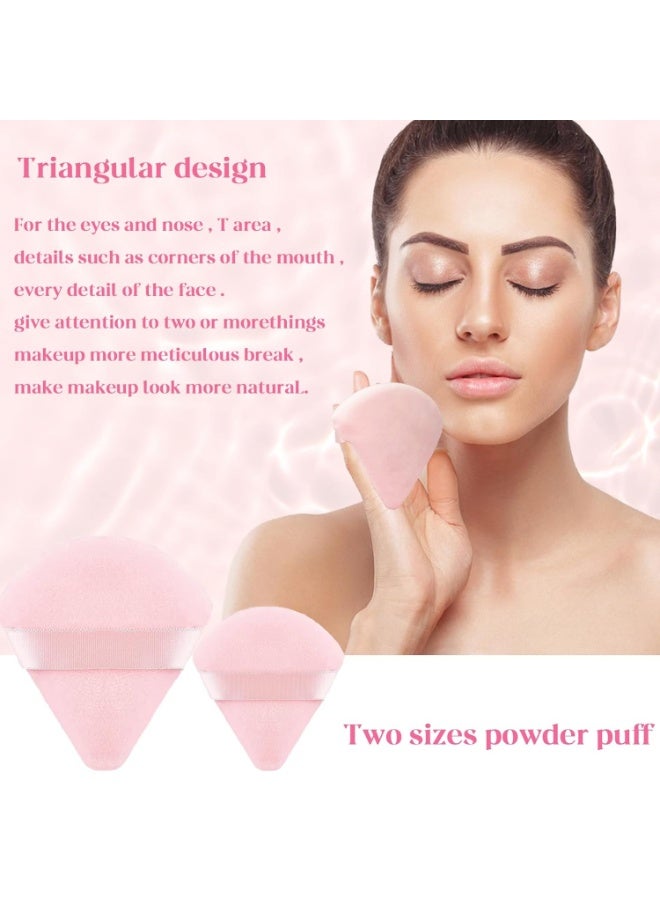 Makeup Sponge Set Blender Sponges 14 Pcs for Liquid Cream, and Powder Latex Free Multi-colored Sponges for Makeup Application with Storage Box Pink Gifts - Image 5