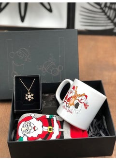 Masalsı Concept Fairytale Concept New Year Special Gift BoxGold Necklace Printed Mug and Metal Candle Happiness-Filled Gift Box 