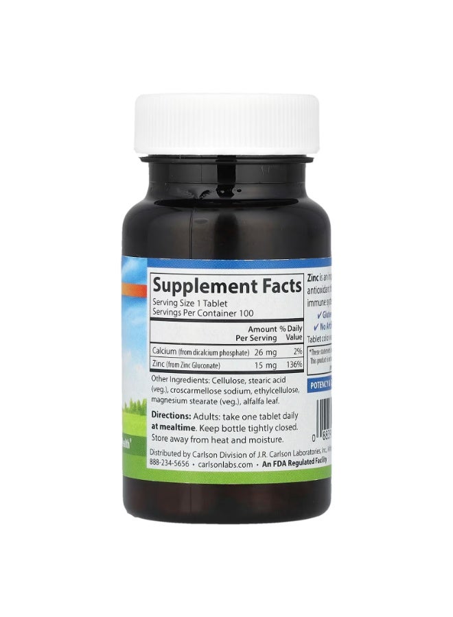 كارلسون الزنك، 15 ملغ، 100 قرص - Image 2