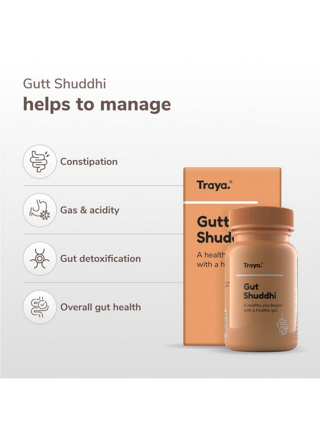 Traya Gut Health Combo Tablets, Immunity & Metabolism Boosters Tablets, Digestive Enzymes, Stress Relief, Acidity Remedies, Gutt Shuddhi (30 Tablets) + Health Tatva (60 Tablets) - Image 3