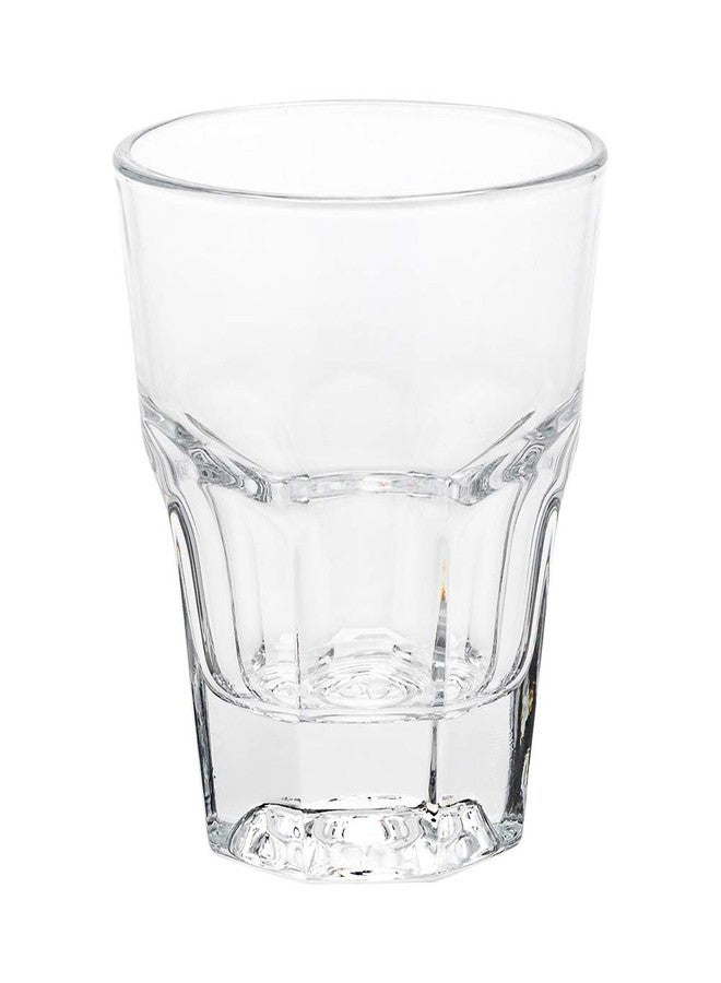 Restaurantware Otto 5 Ounce Whiskey Glasses Set Of 6 Paneled Rocks Glasses - Fine-Blown Tempered Heavy Base Dishwasher-Safe Clear Glass Scotch Glasses For Cocktails Or Liquors - Image 2