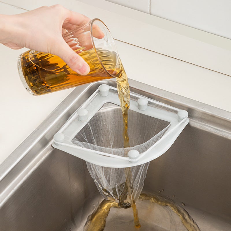 Sink Filter Screen Kitchen Disposable Drain Garbage Bag Garbage Filter Screen Pool Mesh Bag Thickened 150 Pack - Image 2