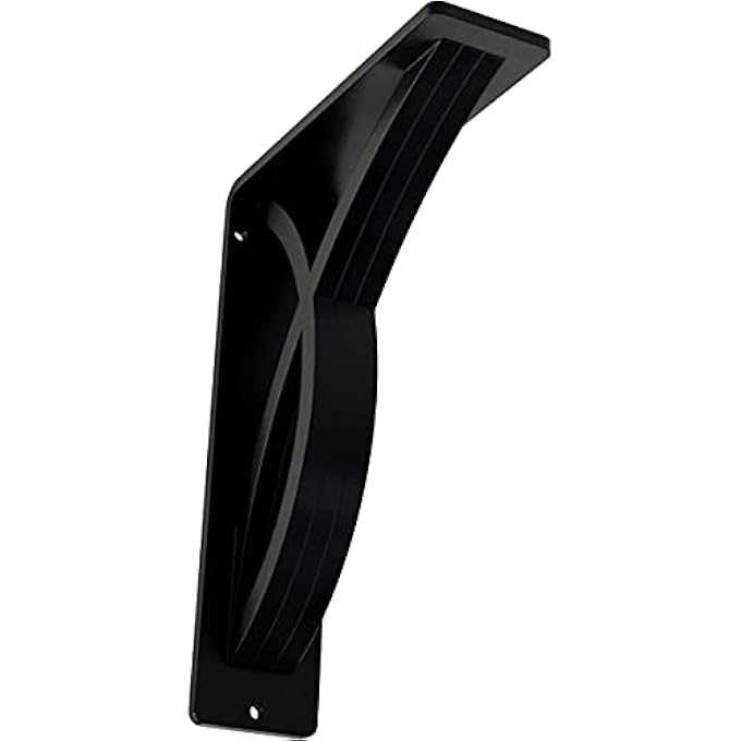 BKTM02X05X08TMI 2" W X 5 1/2" D X 8" H MILLER WROUGHT IRON BRACKET (TRIPLE CENTER BRACE) - Image 1