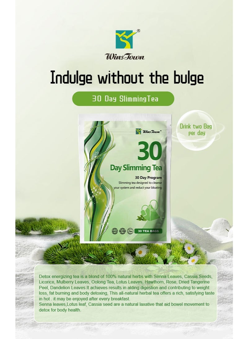 Winstown 30 Day Slimming Tea | Flat Tummy，Weight Loss Fat Tea,30 bags - Image 2