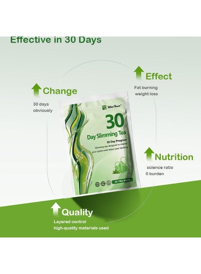 Winstown 30 Day Slimming Tea | Flat Tummy，Weight Loss Fat Tea,30 bags - Image 4