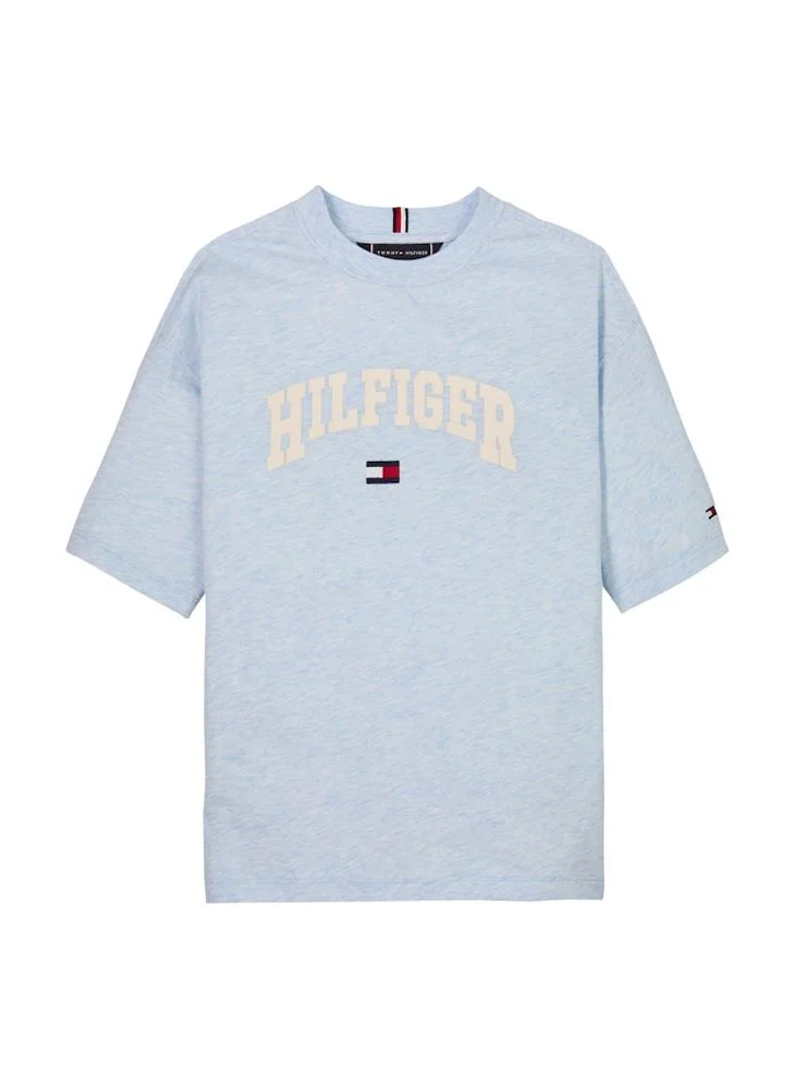 TOMMY HILFIGER Kids Logo Varsity Short Sleeve  T-Shirt