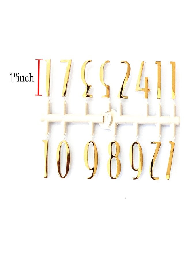 Epoxy Fusion 3D Glossy Numeric Letters For Clock | Acrylic Numbers For Resin Analog Wall Clock | DIY Numbers For Wall Clock (Set Of 3) | Style 4,Silver - Image 2