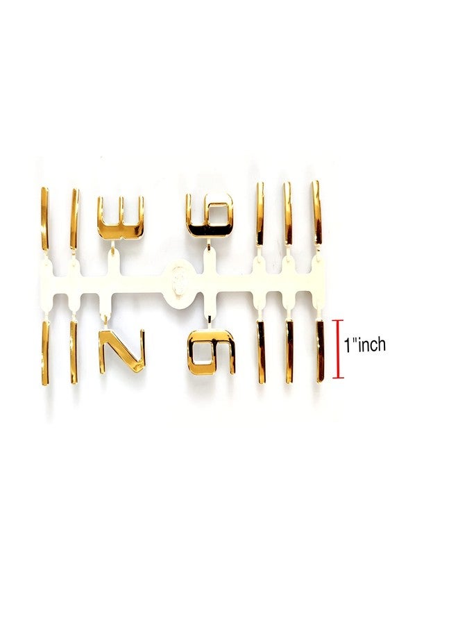 Epoxy Fusion 3D Glossy Numeric Letters For Clock | Acrylic Numbers For Resin Analog Wall Clock | DIY Numbers For Wall Clock (Set Of 3) | Style 4,Silver - Image 4