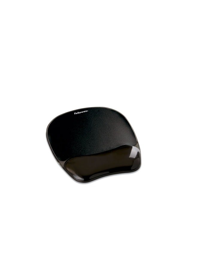 Fellowes Memory Foam Mouse Pad/Wrist Rest, Black - Image 2