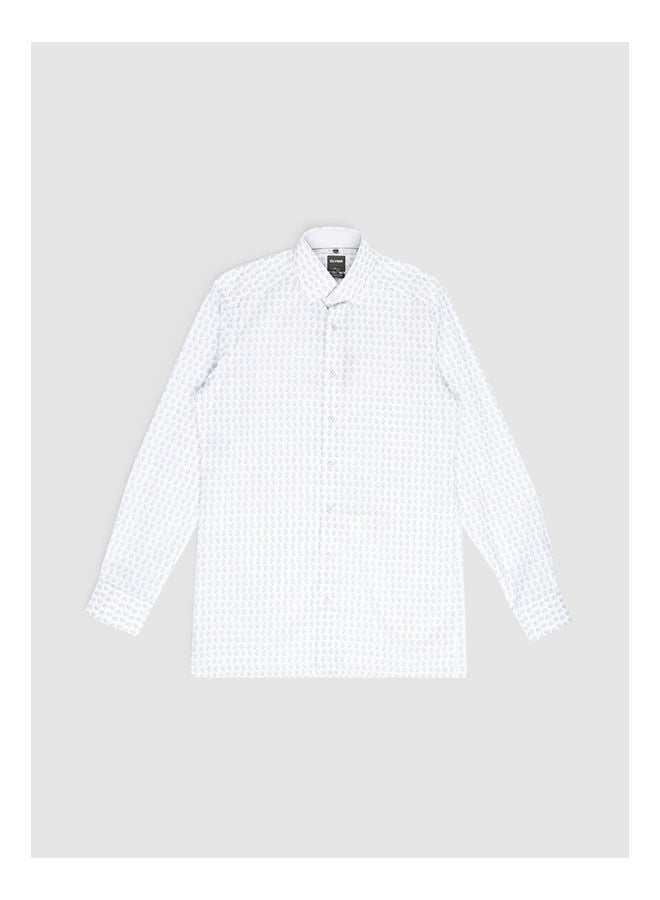 Olymp Collared Neck Long Sleeve Stripes Shirt  - Image 1