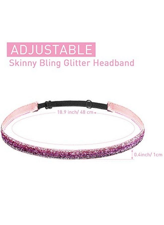 WILLBOND 10 Pcs Sparkly Glitter Headbands  - Image 5