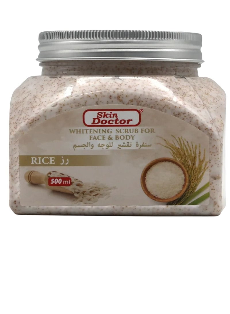 Rice Whitening Scrub For Face & Body 500g