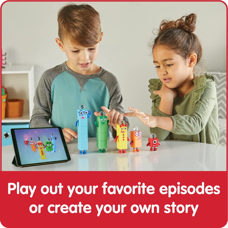 hand2mind hand2mind Numberblocks Friends One to Five Figures, Cartoon Action Figure Set, Toy Figures, Play Figure Playsets, Small Figurines for Kids, Number Toys, Math Toys for Kids 3-5, Birthday Gifts for Kids - Image 3