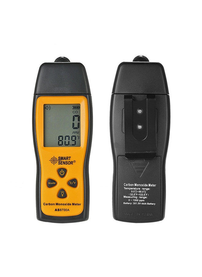SMART SENSOR - SMART SENSOR Handheld Carbon Monoxide Meter with High Precision CO Gas Tester Monitor Detector Gauge LCD Display Sound and Light Alarm 0-1000ppm - Image 1