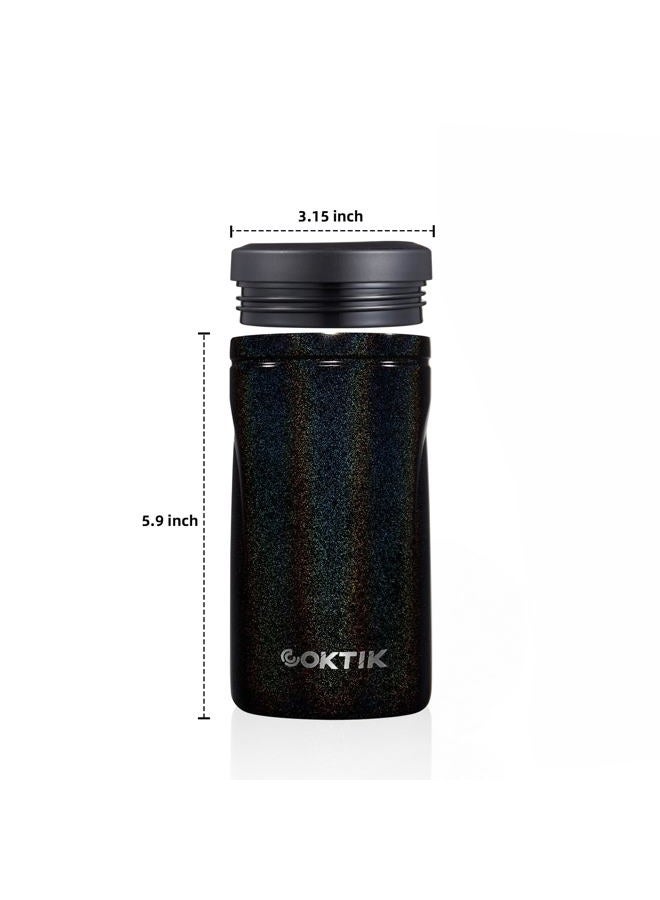 COKTIK 5 in 1 Insulated Can Cooler, 4 Pack Double Wall Slim Can Cooler Set for 12 oz Regular or Slim Cans & Beer Bottle - Image 2