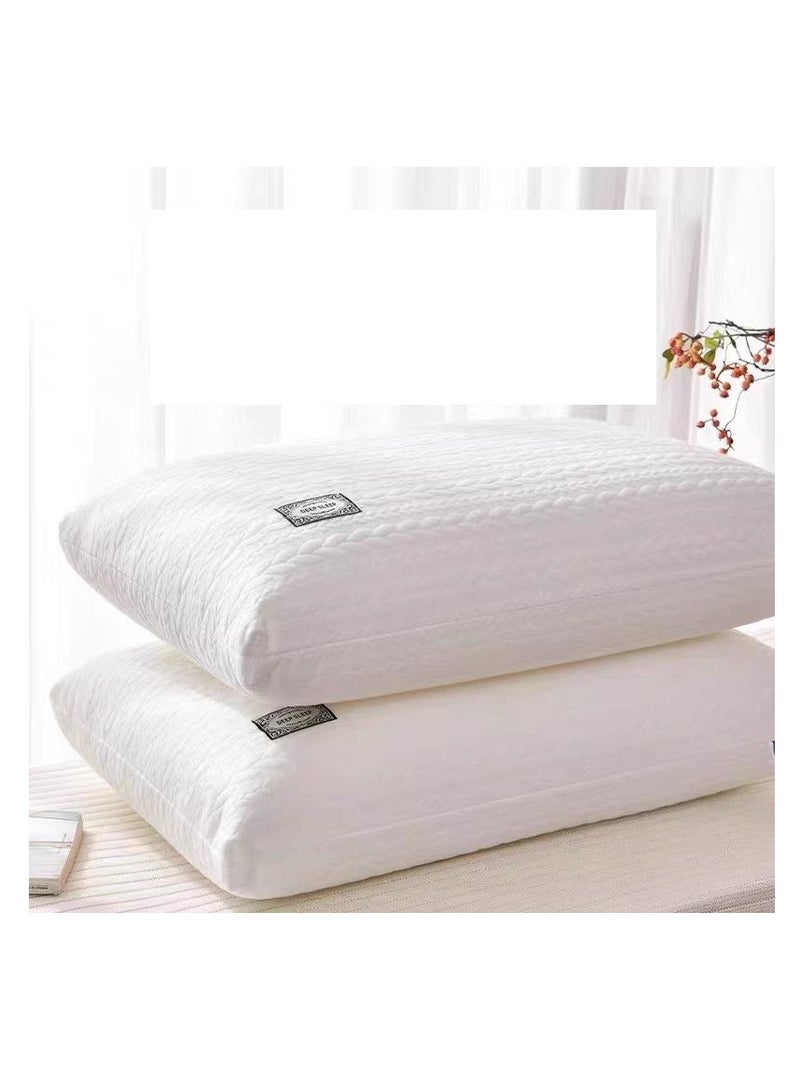 New Style Knitted Cotton Pillow Core Non-Collapse Non-Deformation Household Pillow Single Cervical Spine Pillow Comfortable  - Image 1