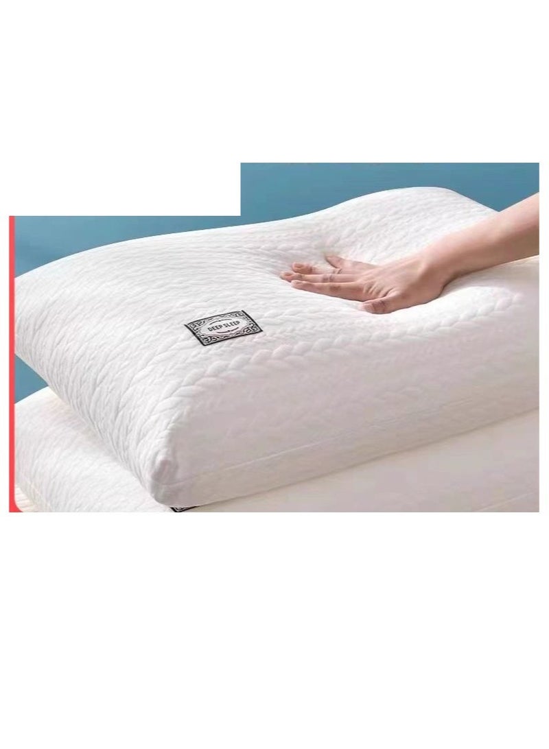 New Style Knitted Cotton Pillow Core Non-Collapse Non-Deformation Household Pillow Single Cervical Spine Pillow Comfortable  - Image 2