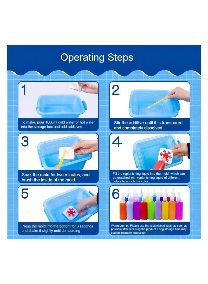 دوبكارت مجموعة ألعاب خرز قزم الماء السحري: مجموعة خرز حيوانات مائية مبتكرة ثلاثية الأبعاد في صندوق من أجل متعة DIY. مثالية للأطفال بعمر 3 سنوات فما فوق للمشاركة في أنشطة المخلوقات والحرف اليدوية. - Image 5