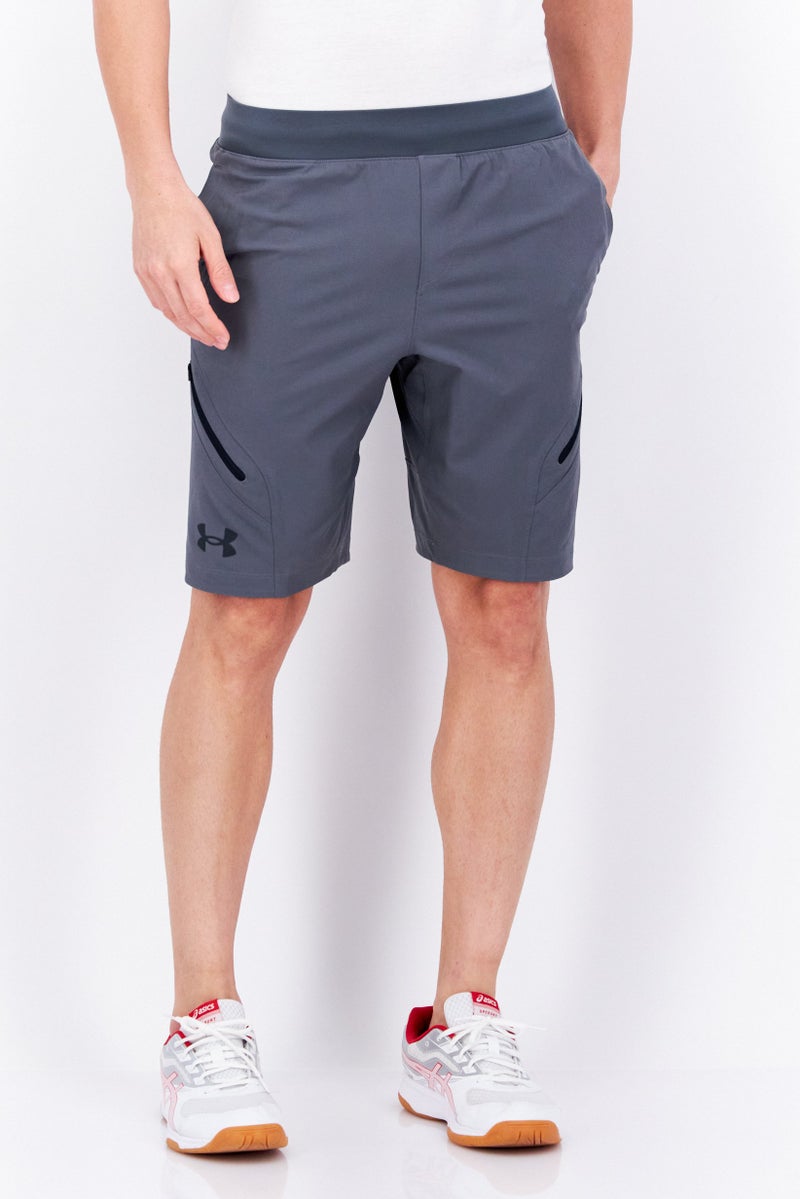 UNDER ARMOUR Men Fitted Cargo Shorts, Grey  - Image 1