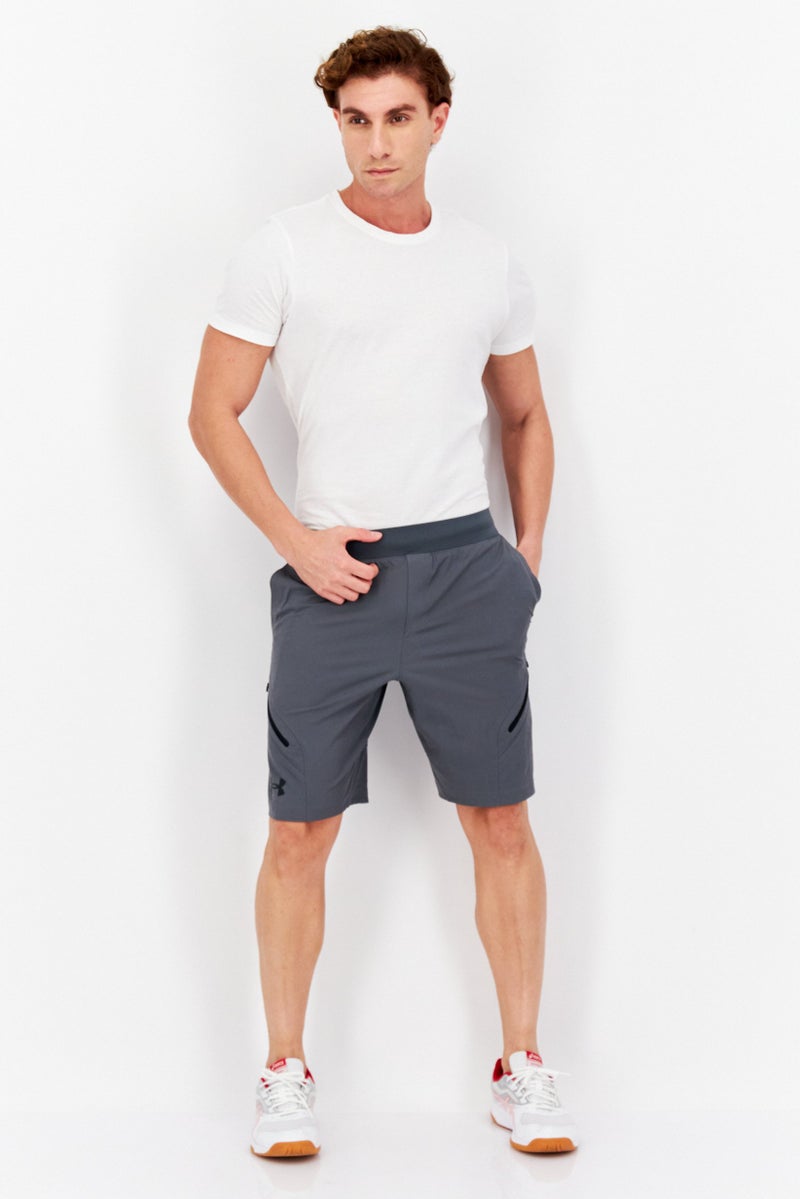 UNDER ARMOUR Men Fitted Cargo Shorts, Grey  - Image 4