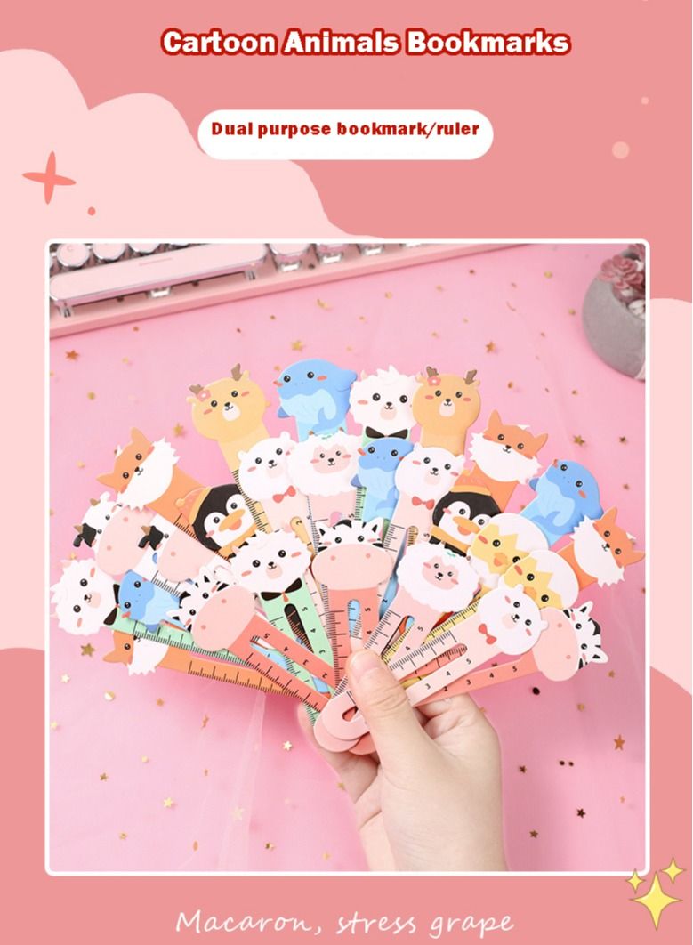 Generic 50-Pieces Bookmark,Ruler Function Bookmark - Image 2