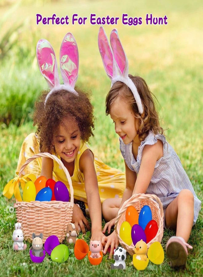 بيض عيد الفصح المملوء مسبقًا من ليتابابا مع دمى أصابع على شكل حيوانات، مثالي لحشو سلال عيد الفصح، وتوزيعات حفلات عيد الفصح للأطفال الصغار، ولعبة البحث عن بيض عيد الفصح، ومستلزمات مكافآت الفصول الدراسية، عبوة من 12 بيضة - Image 4