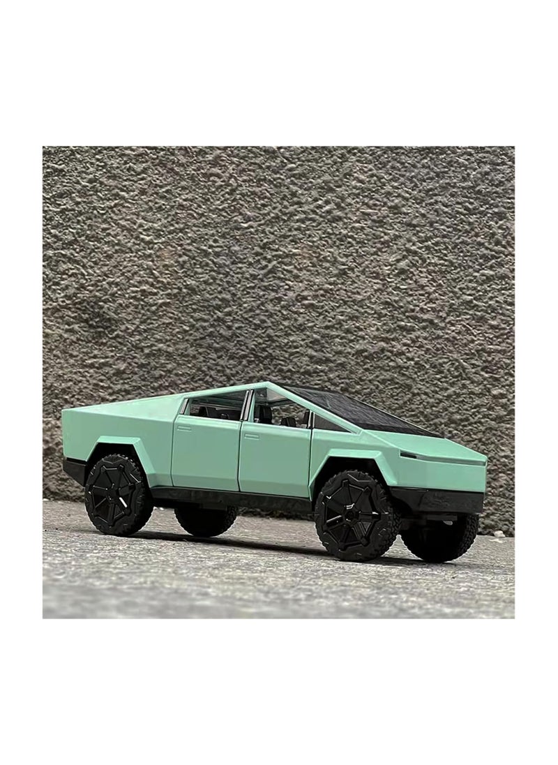 Toy Pickup Truck 1/24 Cybertruck Die-cast Metal Model Car, With Sound and Light Pull Back, Suitable for Children Aged 3 and Above as Birthday Gifts (GREEN) - pzsku/Z968D18D991F7288A7BDAZ/45/_/1734168080/bf7246d0-dba0-4437-9139-88f781976fe5