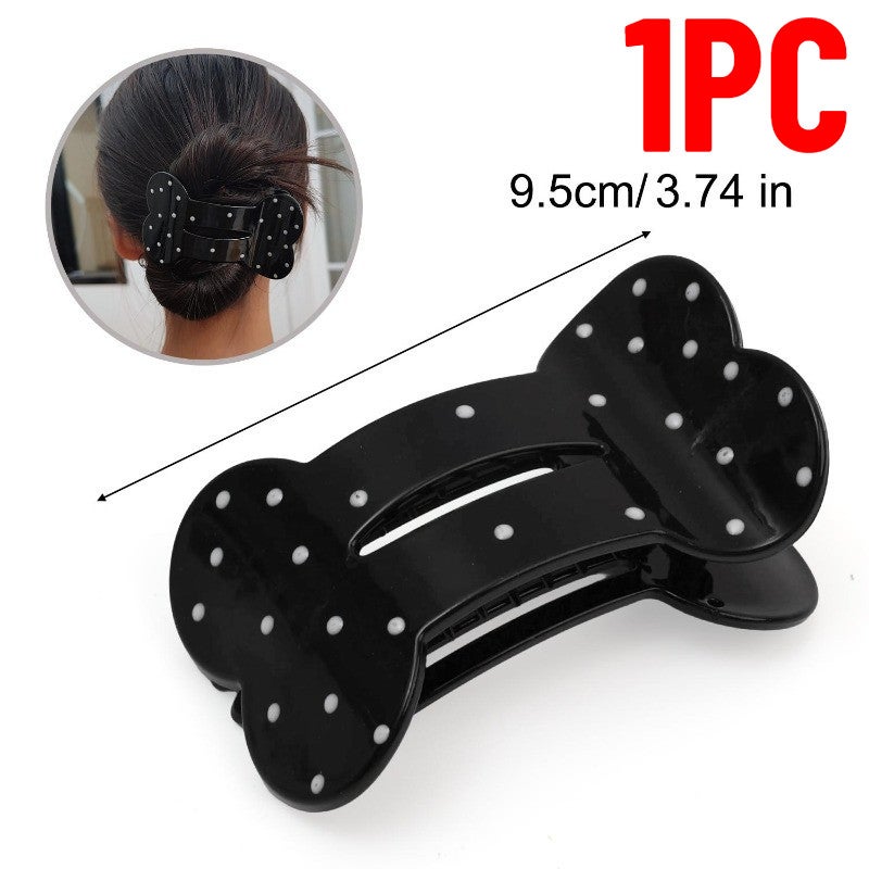 Y2K Polka Dot Hair Clips - Non-slip Hair Claws Barrettes - Sweet Girls Hair Accessories - Women Ponytail Holder - Fashion Headwear Decoration - Image 1