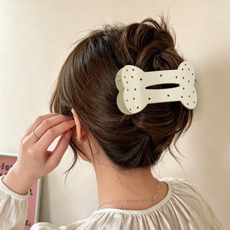 Y2K Polka Dot Hair Clips - Non-slip Hair Claws Barrettes - Sweet Girls Hair Accessories - Women Ponytail Holder - Fashion Headwear Decoration - Image 5