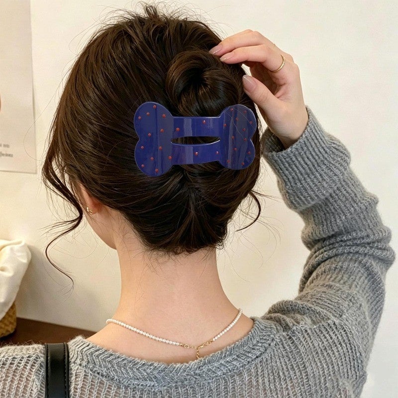 Y2K Polka Dot Hair Clips - Non-slip Hair Claws Barrettes - Sweet Girls Hair Accessories - Women Ponytail Holder - Fashion Headwear Decoration - Image 3