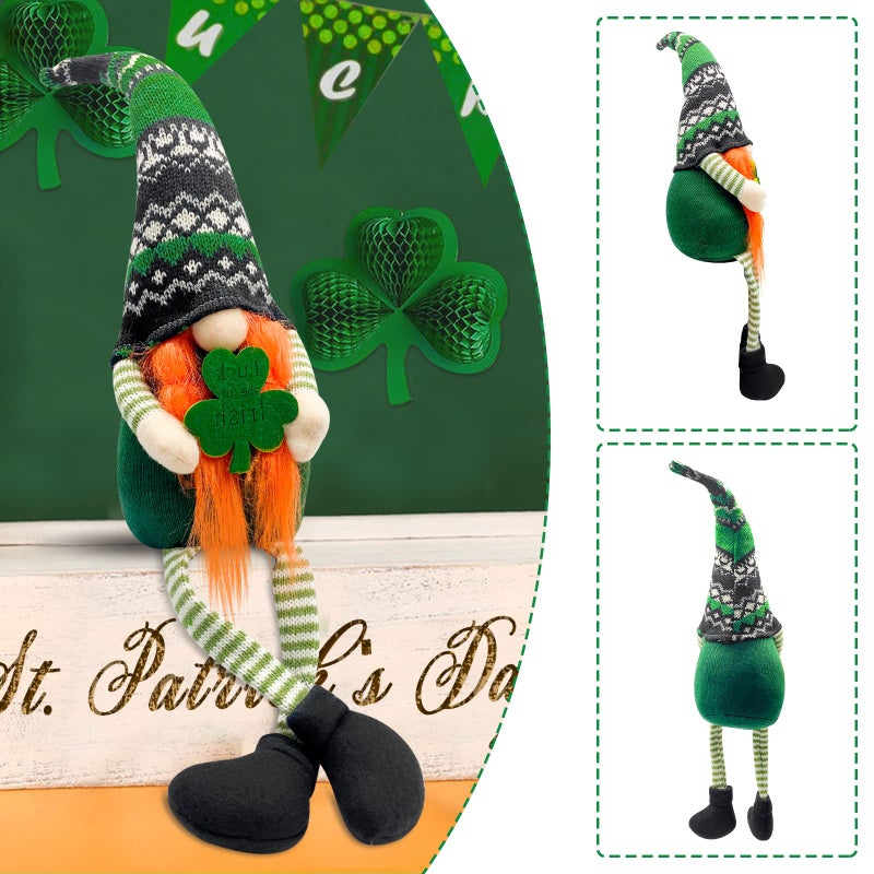 Teeker St Patricks Day Decorations - St Patricks Day Decor - Leprechaun Doll, St Patricks Day Gnomes Decorations for Home - St. Patricks Day Table Centerpiece - Irish Gifts - Image 4