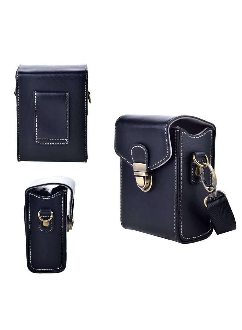 Camera Case for Sony RX100 & HX Series - Retro Leather Case for Ricoh GR IIIx/Ricoh GR III II/Canon G7X II/G7X III/SX720/SX730/SX740/G9X/G9X II (Black)  - Image 1